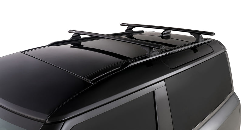 Rhino-Rack Vortex RCH-RCL Black 2 Bar Roof Rack Suitable for Land Rover Defender 90 L663 4×4