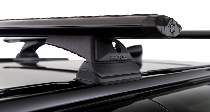 Rhino-Rack Vortex RCH-RCL Black 2 Bar Roof Rack Suitable for Land Rover Defender 90 L663 4×4