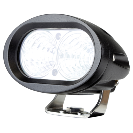 RoadVision 92 Series Oval LED Work Light RWL9220F 20W Flood Beam 10-30V 1600lm to Suit 4WDs, Utes, and Equipment