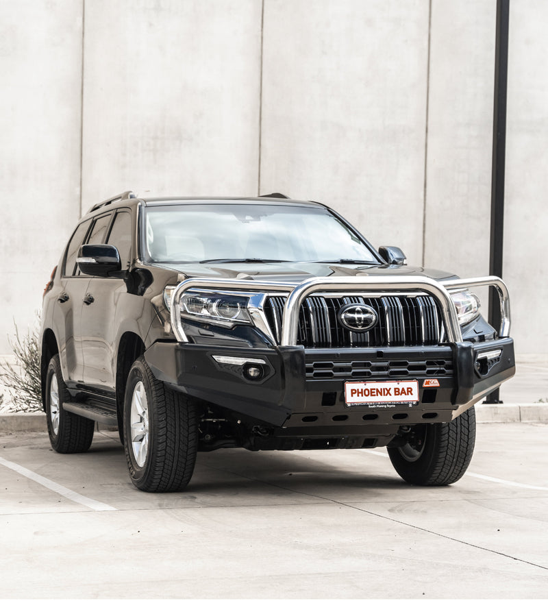 Prado 150 facelift 2017-Current 808-01 Phoenix Bull Bar Triple Stainless Loops Package - SKU MCC-01020-801