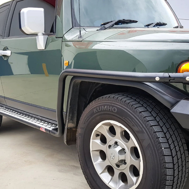 FJ Cruiser XJ10 2006-2017 039SBSR Side Step and Rail Package (Sand Black) (50mm Bull Bar)