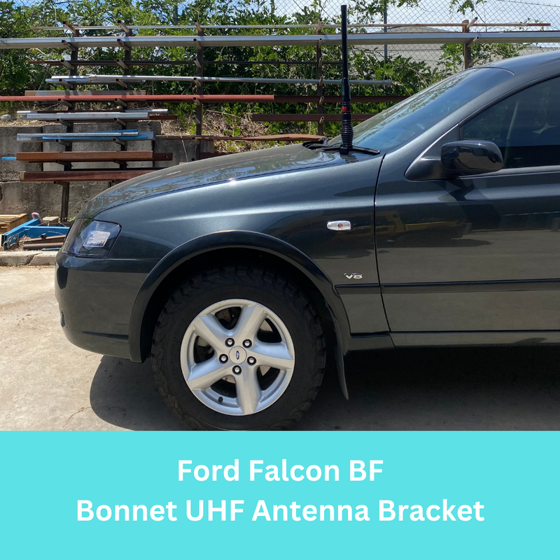 GMF4x4 Ford Falcon BF 2005-2008 Bonnet UHF Antenna Bracket 227P-BB
