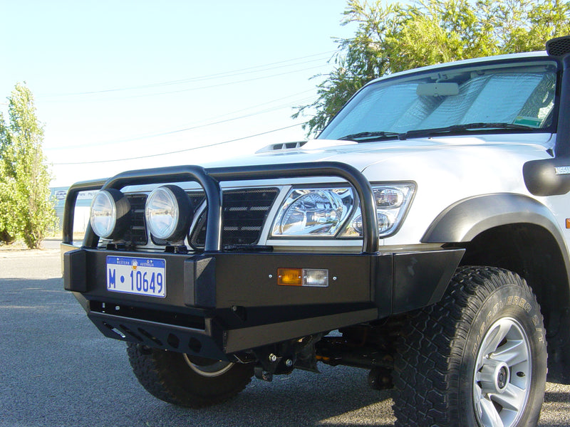 Winch Bar Suitable For Nissan Patrol GU Series 4 ST 3 Lt 2004+