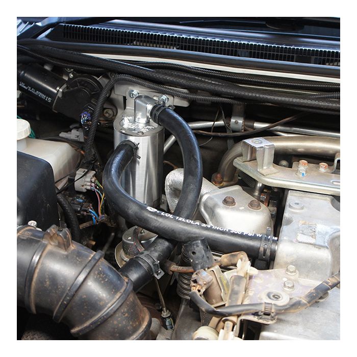 HPD CATCH CAN TO SUIT MITSUBISHI PAJERO NX + NS, NT, NW WITH SNORKEL