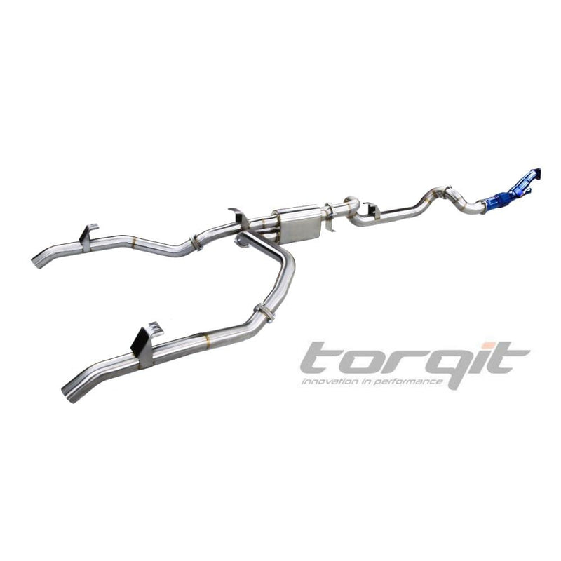 Torqit 3.5″ Twin Exit Exhaust for Landcruiser 79 Series 4.5L 2007–2016