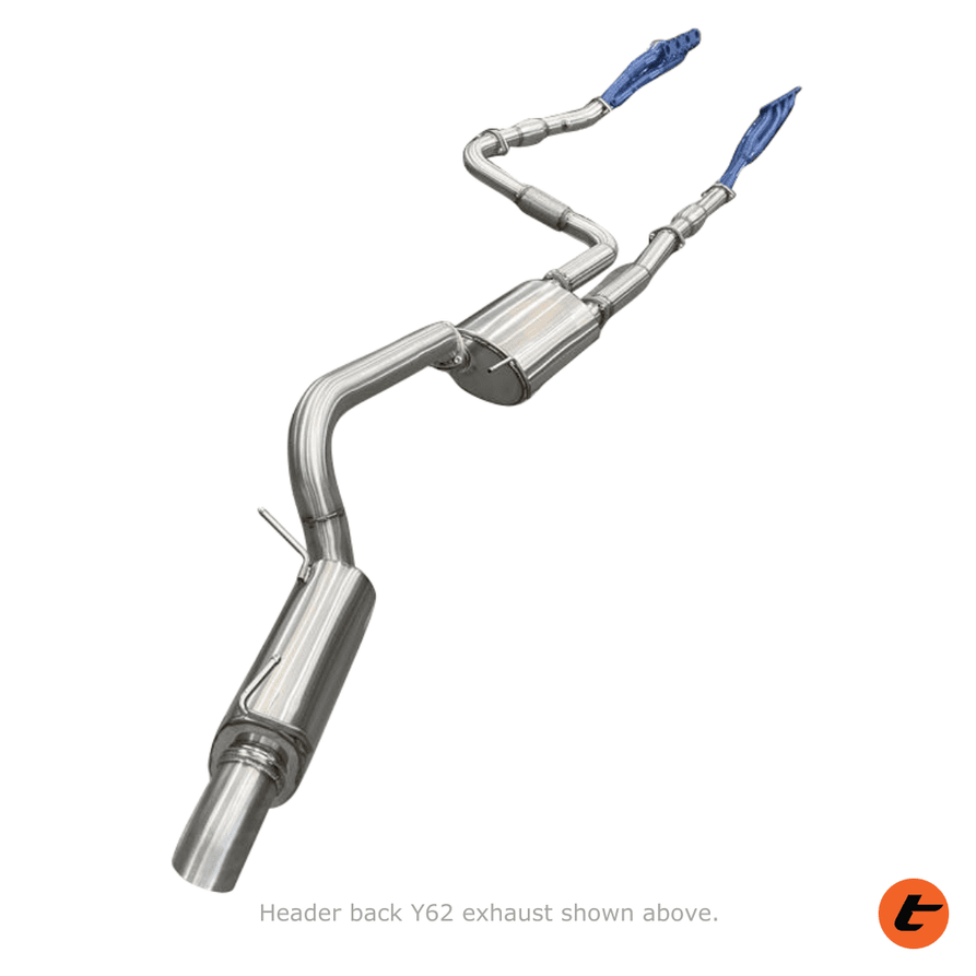 Torqit Twin 3″ into Single 3″ Cat Back Exhaust for Y62 Patrol (2013–Current)