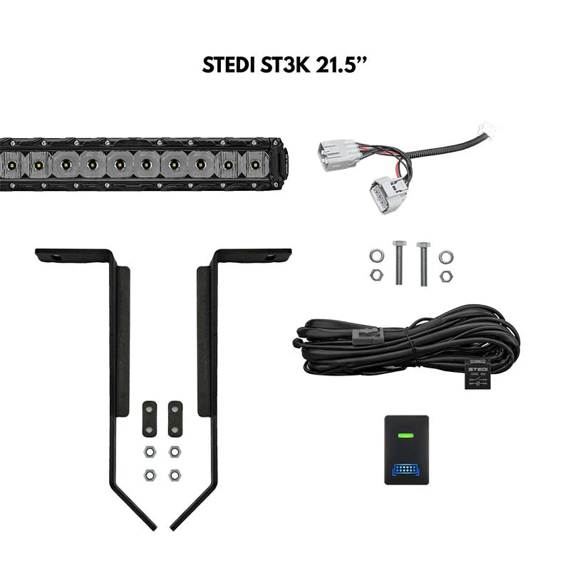 TrailBait Toyota Fortuner Behind-Grille Light Bar