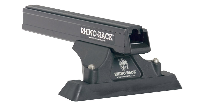 Rhino-Rack Heavy Duty RFMPS Black 2 Bar Roof Rack for Mitsubishi Pajero NH–NL SWB 4×4