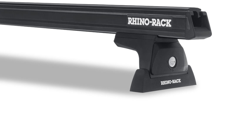 Rhino-Rack Heavy Duty RLT600 Ditch Mount Black 1 Bar Roof Rack (Rear) for Mitsubishi Triton MQ/MR