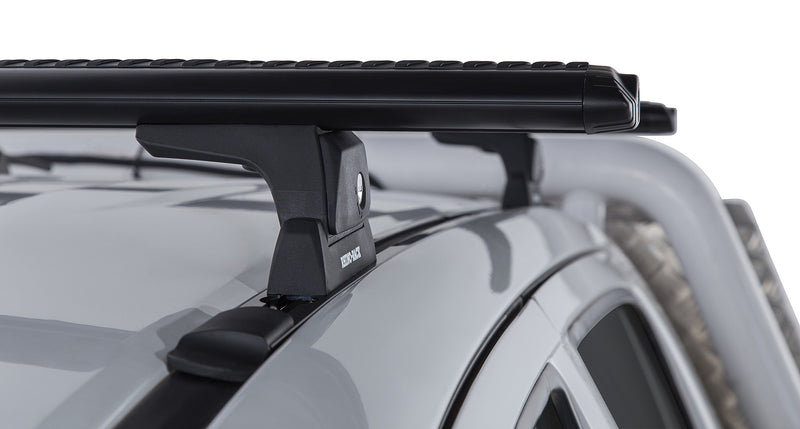 Rhino-Rack Vortex RLT600 Trackmount Black 2 Bar Roof Rack for Toyota Hilux Gen 7 4×4