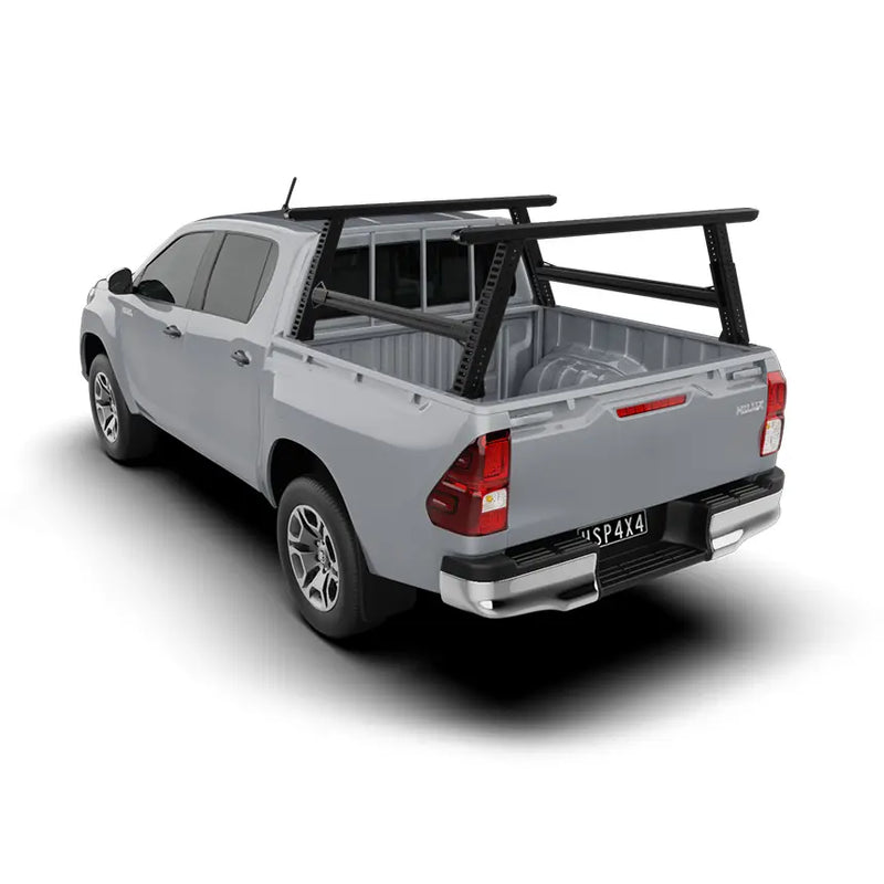 HSP Load Rack Pro Ladder Rack suits Toyota Hilux SR 2015+ J-Deck Fits Dual Cab Tub - Full Set (Front & Rear Legs + Joiner Bar) 2411-LR2-S