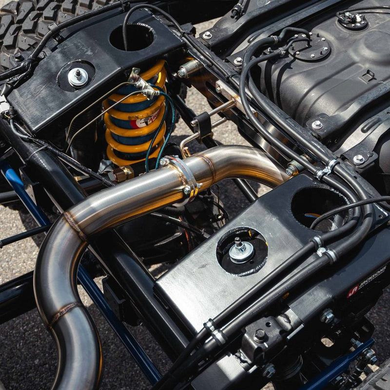 Torqit 3.5″ Single Exit Exhaust for Toyota Landcruiser 79 Series 4.5L Dual Cab (2016–2024+)