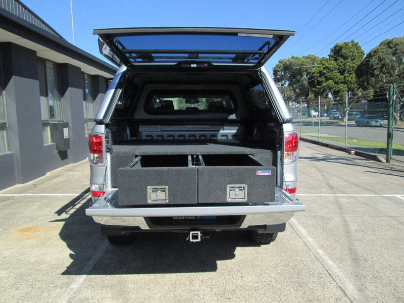Ranger/BT50 2011-2021 4401 Galvanised Steel Carpet Dual Drawer System - SKU MCC-05003-4401