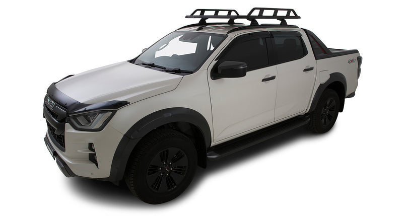 Rhino-Rack Pioneer Tradie Platform (1328mm x 1236mm) with RCL Legs – Suitable for Isuzu D-Max Gen3 X-Terrain (Flush Rails)