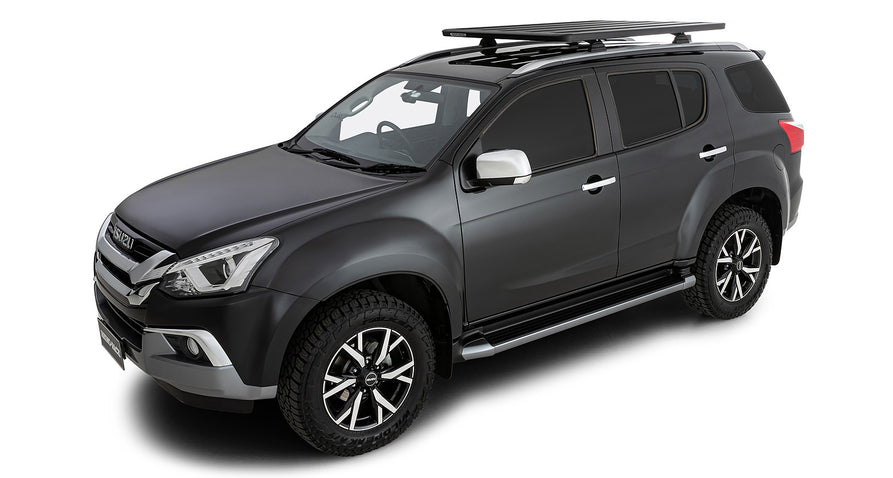 Rhino-Rack Pioneer 5 Platform (1528mm x 1236mm) with RCL Legs – Isuzu MU-X Gen1 LS-T 4×4 with Roof Rails (2013–2021)