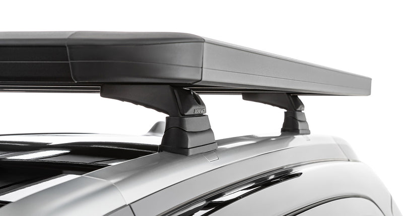 Rhino-Rack Pioneer 5 Platform (1528mm x 1236mm) with RCL Legs – Isuzu MU-X Gen1 LS-T 4×4 with Roof Rails (2013–2021)