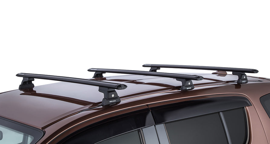 Rhino-Rack Vortex RLT600 Trackmount Black 3 Bar Roof Rack – Isuzu MU-X Gen 1 4×4