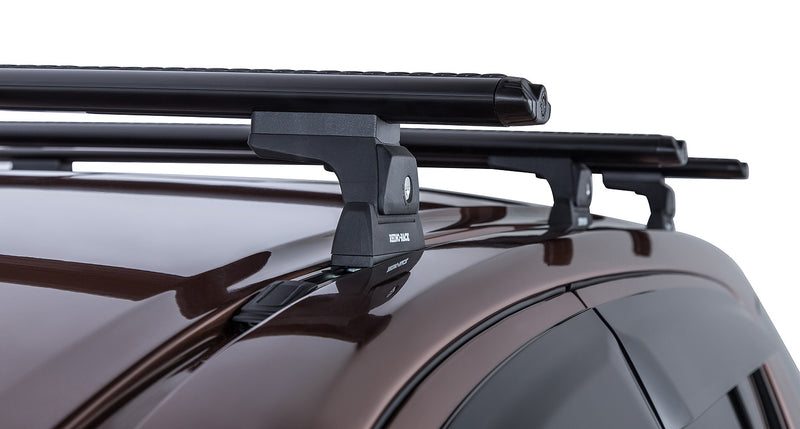 Rhino-Rack Vortex RLT600 Trackmount Black 3 Bar Roof Rack – Isuzu MU-X Gen 1 4×4