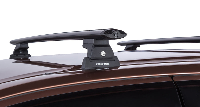 Rhino-Rack Vortex RLT600 Trackmount Black 3 Bar Roof Rack – Isuzu MU-X Gen 1 4×4
