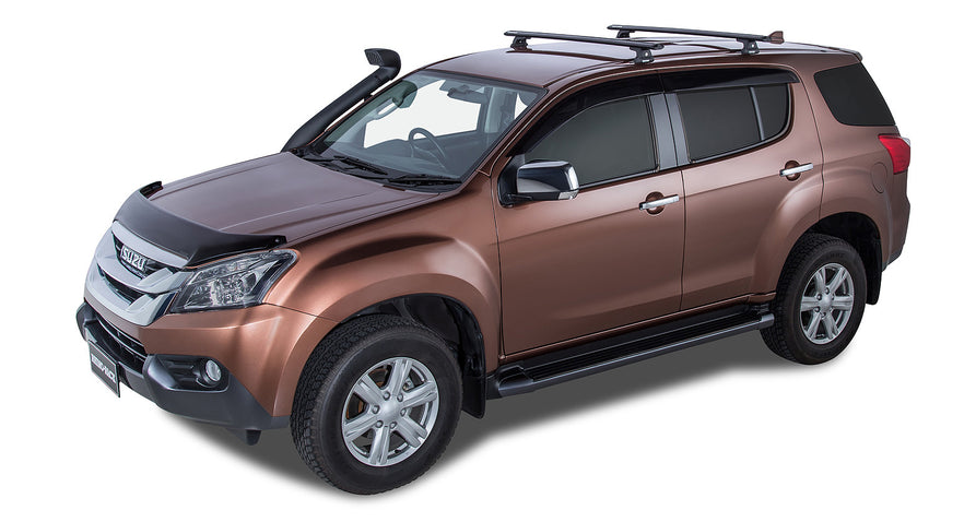 Rhino-Rack Vortex RLT600 Trackmount Black 2 Bar Roof Rack – Isuzu MU-X Gen 1 4×4