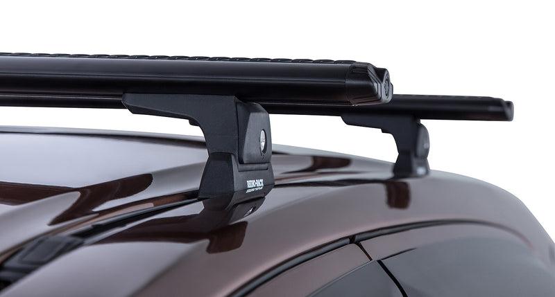 Rhino-Rack Vortex RLT600 Trackmount Black 2 Bar Roof Rack – Isuzu MU-X Gen 1 4×4