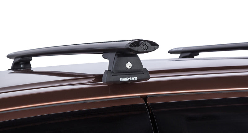 Rhino-Rack Vortex RLT600 Trackmount Black 2 Bar Roof Rack – Isuzu MU-X Gen 1 4×4