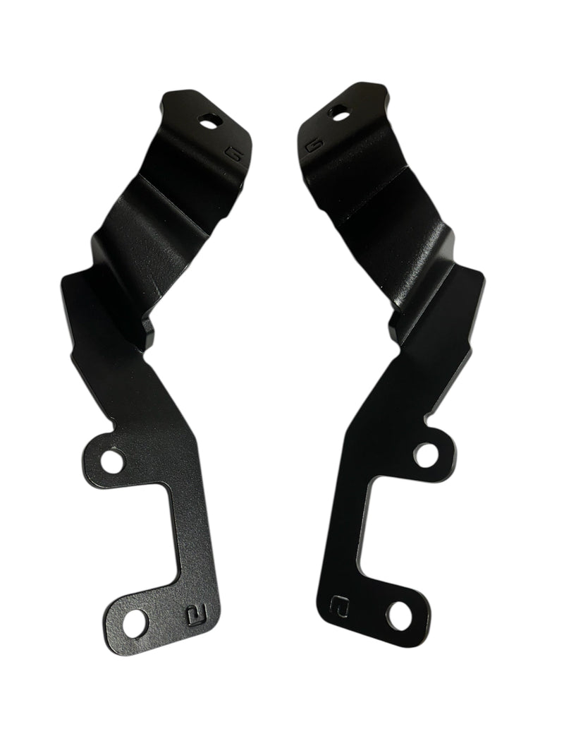 GMF4x4 Nissan Navara NP300 2023+ Bonnet LED Pair Of Brackets LB-233