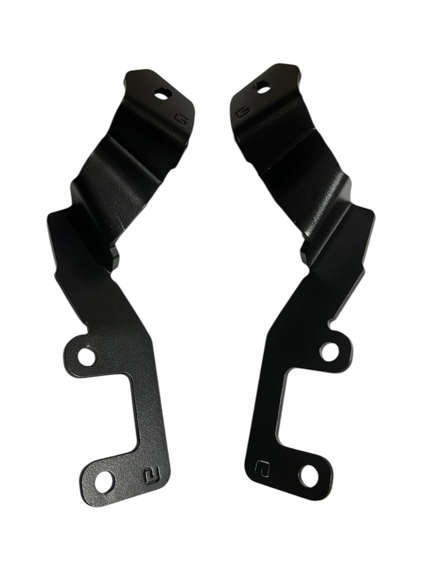 GMF4x4 Nissan Navara NP300 2023+ Bonnet LED Pair Of Brackets LB-233