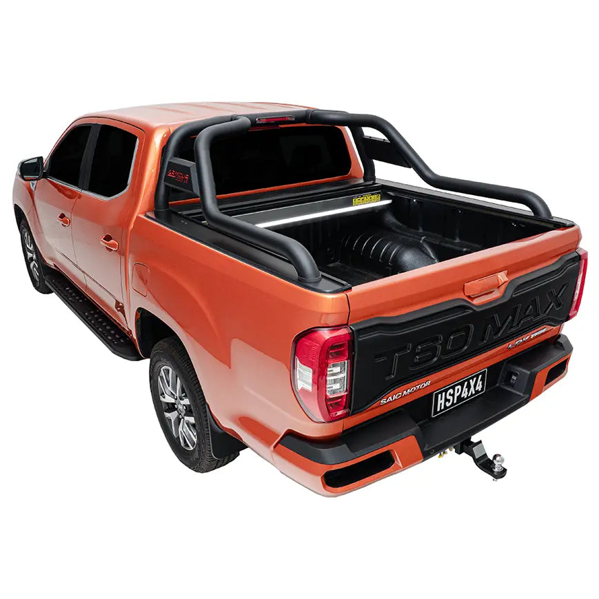 HSP Roll R Cover Series 3.5 suits LDV T60 Dual Cab 2018+ with Armour Bar Sports Bar – LD4RS3.5-AB