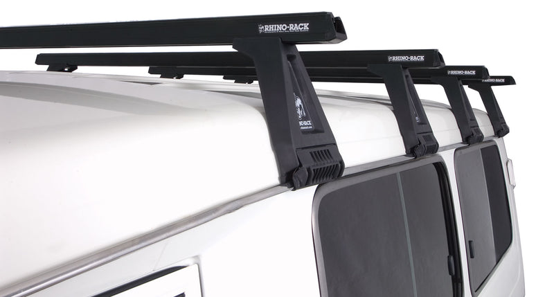 Rhino-Rack Heavy Duty RL210 Black 4 Bar Roof Rack for Toyota LandCruiser 75/77/78 Series and Sahara 60 Series 4×4