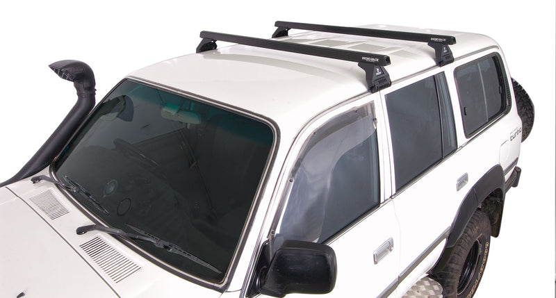 Rhino-Rack Heavy Duty RL110 Black 2 Bar Roof Rack – Suitable for Toyota Prado, LandCruiser & Suzuki Jimny (4×4)