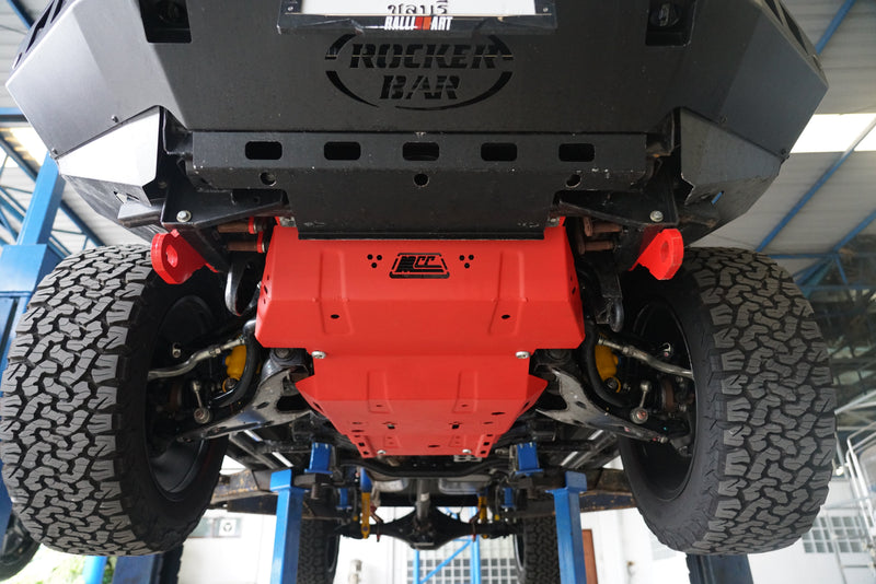 Triton MR 2019-2024 - 3 Piece Bash Plate Cover Steering, Sump, Transmission - SKU MCC-02011-Bashplate1
