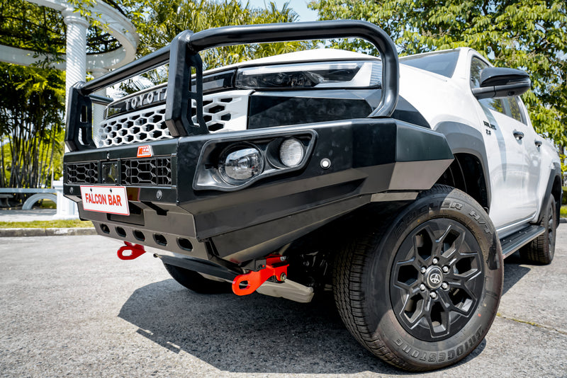 Hilux 2026-On (9th Gen) 707-02 Falcon Bull Bar Black A-Frame Package (No Foglight)