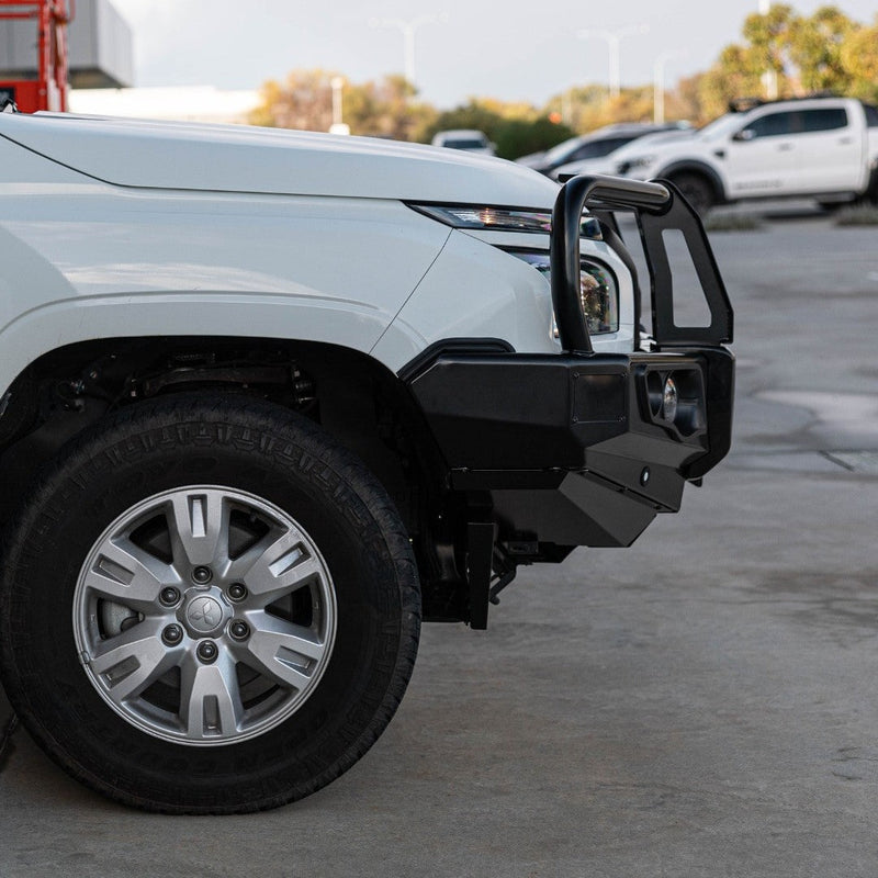 Triton MV 2024-On 707-02 Falcon Bull Bar Black A-Frame Package (LED Foglight)