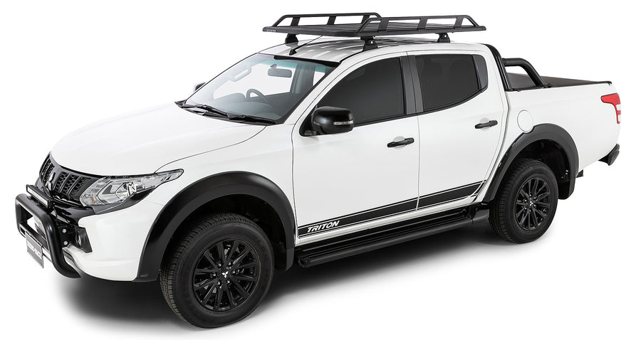 Rhino-Rack Pioneer Tradie (1528mm x 1236mm) with RLT600 Legs for Mitsubishi Triton MQ & MR
