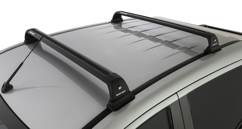 Rhino-Rack Vortex RVP Black 2 Bar Roof Rack for Mitsubishi Triton Gen5 MQ/MR 4dr Ute Double Cab