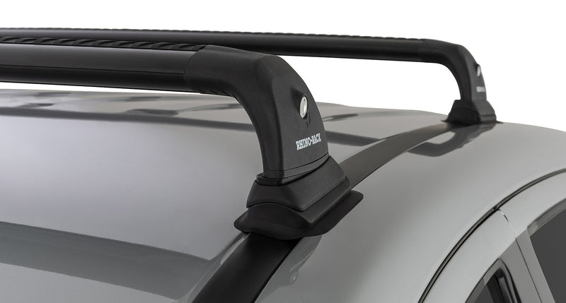 Rhino-Rack Vortex RVP Black 2 Bar Roof Rack for Mitsubishi Triton Gen5 MQ/MR 4dr Ute Double Cab