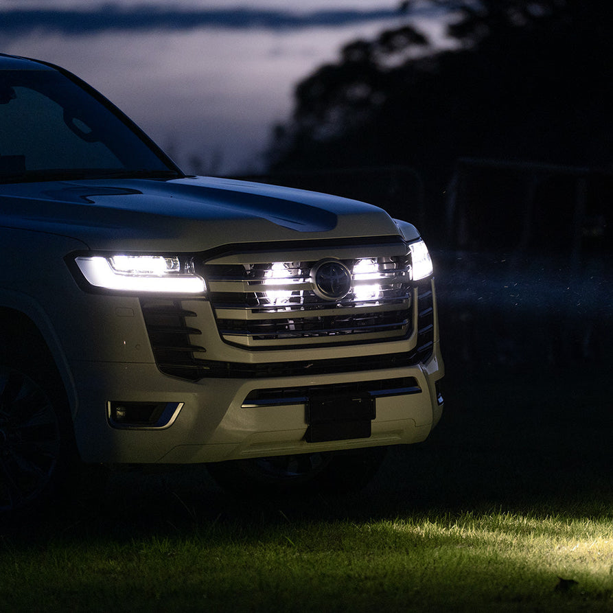Bushranger Toyota LandCruiser (LC300) Behind Grille Light Kit | Night Hawk