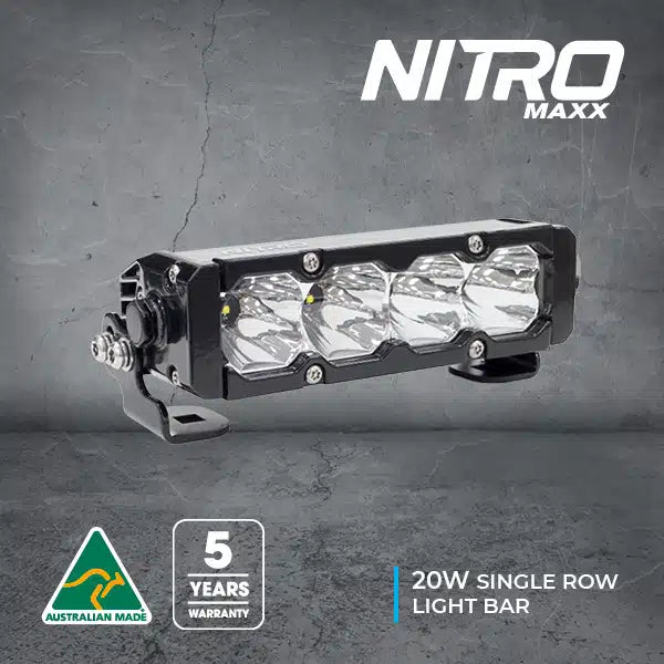 Nitro Maxx 20W 7″ Single Row Light Bar