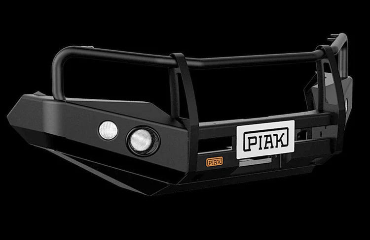 PIAK Premium 4x4 3-Loop Bull Bar | Black Recovery & Bash Plate – Isuzu MU-X 2013-2016