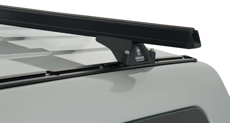 Rhino-Rack Heavy Duty RLTP Trackmount Black 2 Bar Roof Rack for Mitsubishi Pajero NM - NP & NS - NX 4dr 4WD