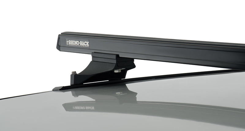 Rhino-Rack Heavy Duty RLTP Trackmount Black 3 Bar Roof Rack for Mitsubishi Pajero NM - NP & NS - NX 4dr 4WD