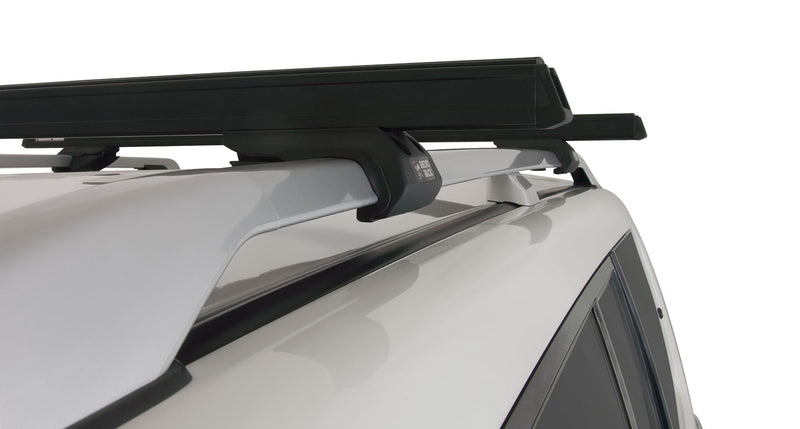 Rhino-Rack Heavy Duty CXB Black 2 Bar Roof Rack suitable for Pajero NS–NX 4×4