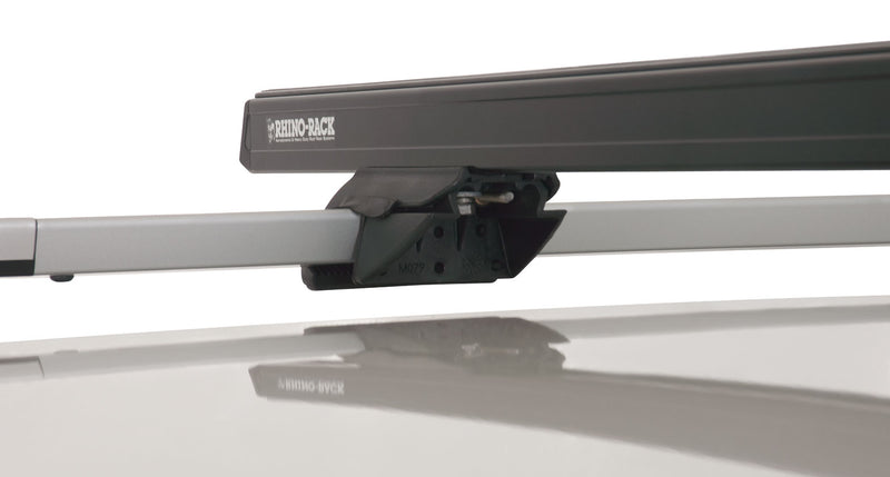 Rhino-Rack Heavy Duty CXB Black 2 Bar Roof Rack suitable for Pajero NS–NX 4×4