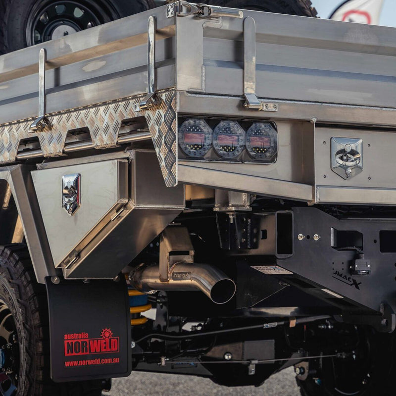 Torqit 3.5″ Single Exit Exhaust for 79 Series 4.5L Dual Cab (08/2012–07/2016)