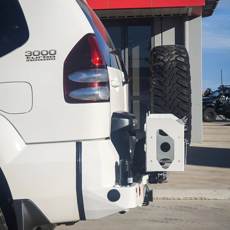 Prado 150 facelift 2017-Current 022-02 Rear Wheel Carrier Double Jerry Can Holder Package – SKU MCC-01020-202pk3