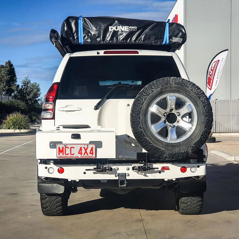 Prado 150 facelift 2017-Current 022-02 Rear Wheel Carrier Single Jerry can Holder Package – SKU MCC-01020-202pk2