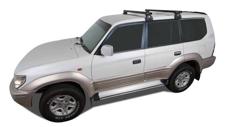 Rhino-Rack Heavy Duty RL110 Black 2 Bar Roof Rack – Suitable for Toyota Prado, LandCruiser & Suzuki Jimny (4×4)
