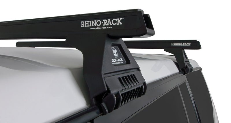 Rhino-Rack Heavy Duty RL110 Black 2 Bar Roof Rack – Suitable for Toyota Prado, LandCruiser & Suzuki Jimny (4×4)