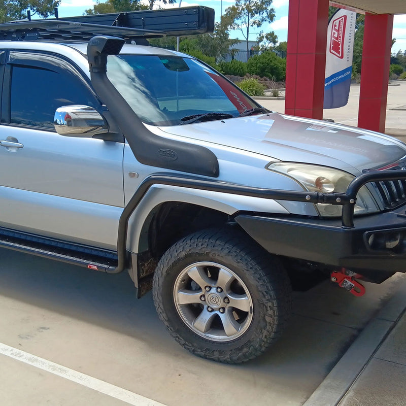 Prado 120 2002-2009 039BSR All Black Side Step and Rail Package (50mm Bull Bar)